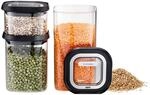 GEFU 3er Set Vorratsdosen PANTRY - Borosilikatglas Vorratsbeh&auml;lter | Luftdichte