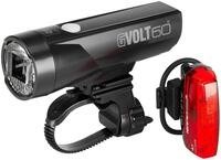 CATEYE Beleuchtungsset GVolt 60 HL-EL550GNRC + Micro G TL-LD620G, Schwarz