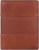 Fossil Brieftasche für Herren Everett, Leder/PVCBesatz Bifold Medium braun L 7,6 cm,