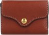Fossil Brieftasche für Frauen Heritage, Leder Trifold braun L 9,8 cm, B 2,2...