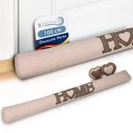 Beautissu Zugluftstopper Windstopper als T&uuml;rvorleger Haust&uuml;r Rolle | 100cm...