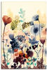 ARTland Leinwandbilder Wandbild Bild auf Leinwand 60x90 cm Wanddeko Blumen...