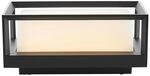 Arcchio LED Wandleuchte au&szlig;en Ismera (Modern) in Schwarz aus Glas (1 flammig,) -