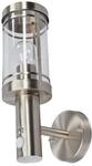 Lindby Edelstahl Wandlampe mit Bewegungsmelder, Wandleuchte aussen...