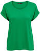 ONLY Damen Einfarbiges T-Shirt | Basic Rundhals Ausschnitt Kurzarm Top | Short Sleeve