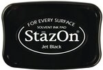 Rayher 28383576 Stempelkissen StazOn, schwarz