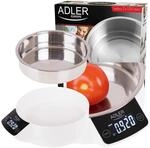 Adler AD 3166 K&uuml;chenwaage mit 900 ml Beh&auml;lter aus Edelstahl, max. Gewicht 5 kg,