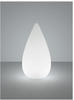 Reality Leuchten LED Akku Außen Tischleuchte Palmas R55101101, Kunststoff weiß,