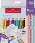 Faber-Castell - Buntstifte Set Einhorn, 24-teilig, inkl. Stickern | Bruchsichere