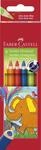 FABER-CASTELL - Buntstifte Set Jumbo Dreikant 6-teilig