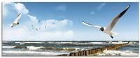 ARTland Wanddeko Glasbilder Wandbild Glas Bild einteilig 125x50 cm Querformat Strand