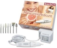 Bausch 0301 Elektrisches Manik&uuml;re- und Pedik&uuml;reger&auml;t, 7 Aufs&auml;tze zum Schleifen,