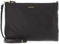 Coccinelle Leder Umh&auml;ngetasche Best Crossbody Bag Noir schwarz