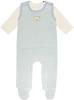 Steiff Unisex Baby Set Strampler mit Fuss + T-Shirt Langarm Kleinkind-Schlafanzüge,