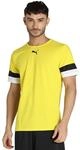 PUMA Herren Teamrise Jersey T-Shirt, Cyber Yellow-pumablack-white, 3XL EU