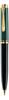 Pelikan Kugelschreiber Souverän 600, Schwarz-Grün, hochwertiger Drehkugelschreiber