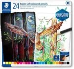 STAEDTLER 149C M24 Buntstifte (klassisches Sechskantformat, super weiche Mine, hohe
