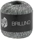 LANA GROSSA Brillino | Beilaufgarn mit farbigem Lurexfaden | Handstrickgarn aus 83%