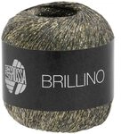 LANA GROSSA Brillino | Beilaufgarn mit farbigem Lurexfaden | Handstrickgarn aus 83%