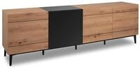 DEINE TANTE EMMA 003057 NOLA 57A Artisan Eiche Nb. / schwarz Lowboard HiFi...