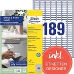 AVERY Zweckform L4731REV-10 Universal Etiketten (1.890 Klebeetiketten, 25,4x10mm auf