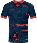 JAKO Herren Trikot Tropicana (Kurzarm), Navy/Flame, M