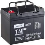 Accurat Traction T40 Pro AGM Bleiakku -12V, 40Ah, +30% Startleistung, wartungsfrei,