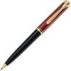 Pelikan Kugelschreiber Souverän 600, Schwarz-Rot, hochwertiger Drehkugelschreiber im