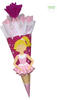 Schultüte Bastelset Ballerina - Zuckertüte - aus 3D Wellpappe, 68cm hoch