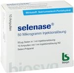 SELENASE 50 Mikrogramm Injektionsl&ouml;sung 10X1 ml
