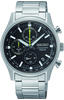 Seiko Herren Analog Quarz Uhr mit Edelstahl Armband SSB419P1, Silber