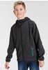 CMP - Kinder-Knit-Tech-Jacke mit fester Kapuze, Black-Reef, 128