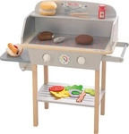 roba 480212ZU, roba BBQ-Grill aus Holz, mit 14-teiligem Stoffzubeh&ouml;r, Spielzeug