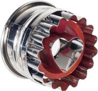 Westmark Linzer-Ausstecher Herz &ndash; ca. 5 cm, mit Auswerfer, f&uuml;r Pl&auml;tzchen 