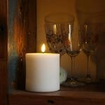 MARELIDA LED Kerze Echtwachs Deluxe Homeart realistische 3D Flamme mit...