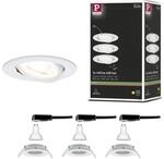 Paulmann 93431 LED Einbauleuchte Nova Basisset schwenkbar rund 84 mm 50&deg; GU10...