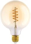 EGLO E27 Lampe, Spiral LED Gl&uuml;hbirne Globe Vintage, &Oslash; 12,5 cm