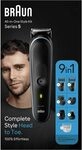 Braun Series 5 MGK5411 Wet & Dry Cortapelos Inal&aacute;mbrico 9 en 1 Negro