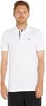 Tommy Jeans Herren Tjm Slim Placket Dm0dm15370 Kurzarm Poloshirts, Wei&szlig;, L EU