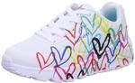 Skechers 314064L WMLT Sneaker, White Synthetic/Multi Trim, 29 EU
