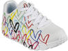 Skechers 314064L WMLT Sneaker, White Synthetic/Multi Trim, 29 EU