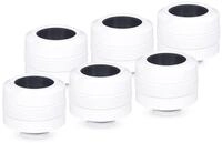 Alphacool 17484 Eiszapfen PRO 16mm HardTube Fitting G1/4 - White Sixpack...
