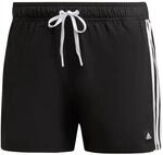 Adidas Herren 3-Stripes CLX Very-Short-Length Swim Shorts, Black/White, XS