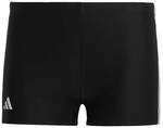 Adidas Herren 3 Stripes Boxer-Badehosen, Black/White, L-XL