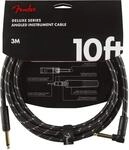 Fender Deluxe Instrumentenkabel, gerade/abgewinkelt, 3 m | 99 % sauerstofffreies