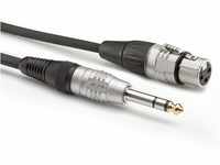 Sommer Cable Basic+ 30cm Audioadapter Kabel XLR Buchse 3-pol auf Klinke 6,3mm...
