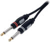 Hicon HBA-62C2-0150 Klinke Audio Anschlusskabel Klinkenstecker 6.3mm (Mono) -2X