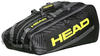HEAD Base Racquet Bag Tennistasche, schwarz/gelb, L