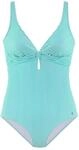 s.Oliver Damen Badeanzug Mint-White 36 / A/B