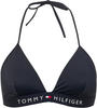 Tommy Hilfiger Damen Bikinitop Triangle Gepolstert, Blau (Desert Sky), XS